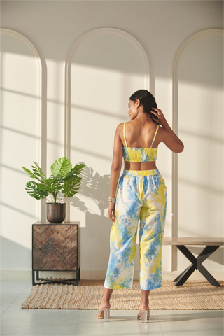 Kimaya Co-Ord Set - Yellow Tie Dye