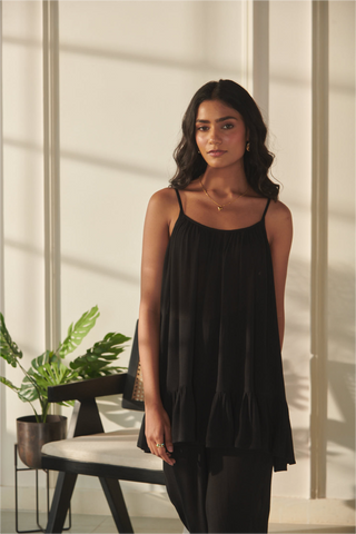 Kimaya Co-Ord Set - Black