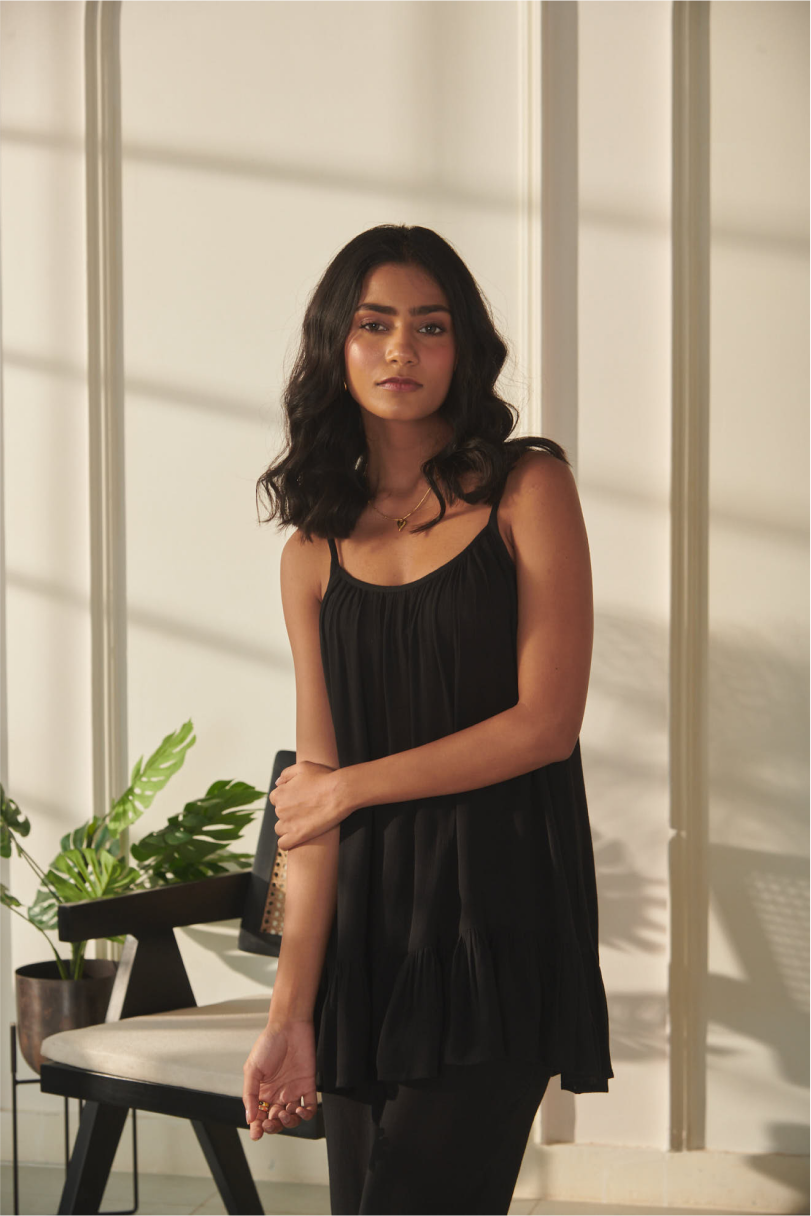 Kimaya Co-Ord Set - Black