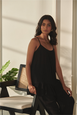 Kimaya Co-Ord Set - Black