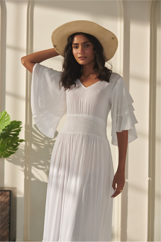 Anaya Lace Dress - Off White