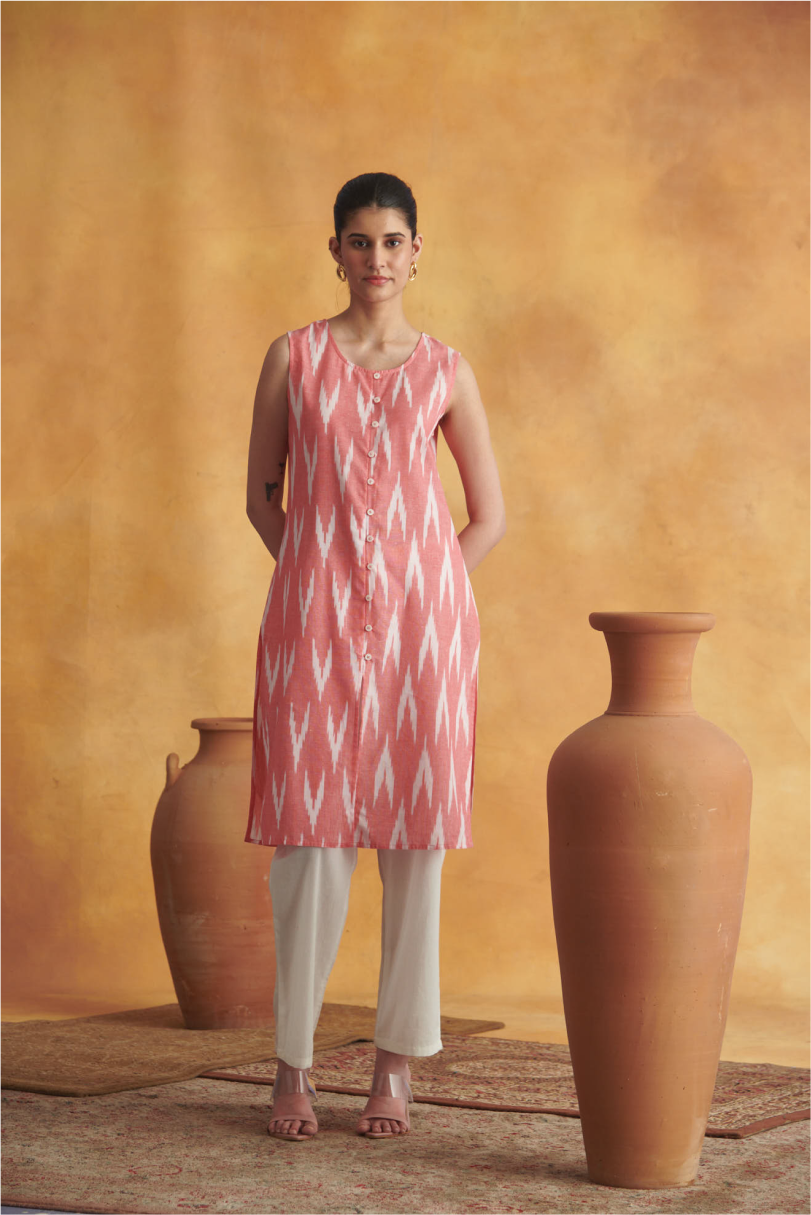 Tarini Kurta - Coral