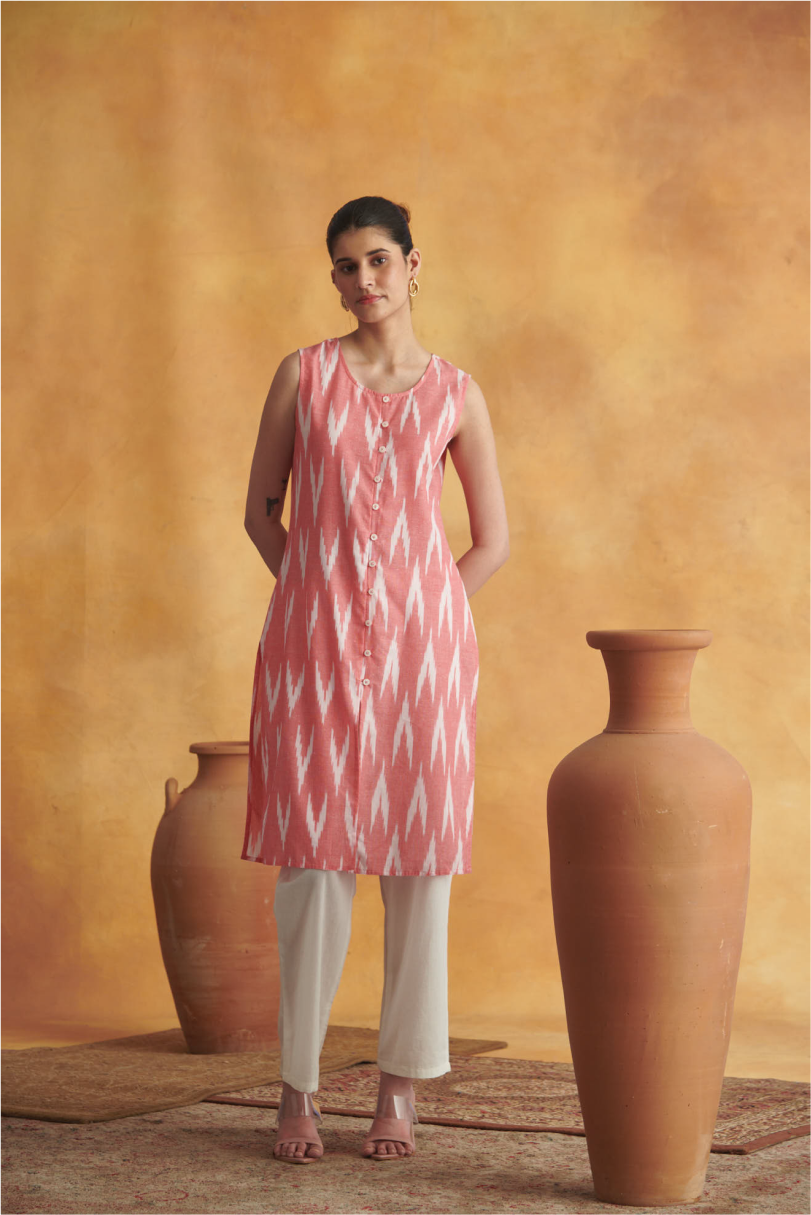 Tarini Kurta - Coral