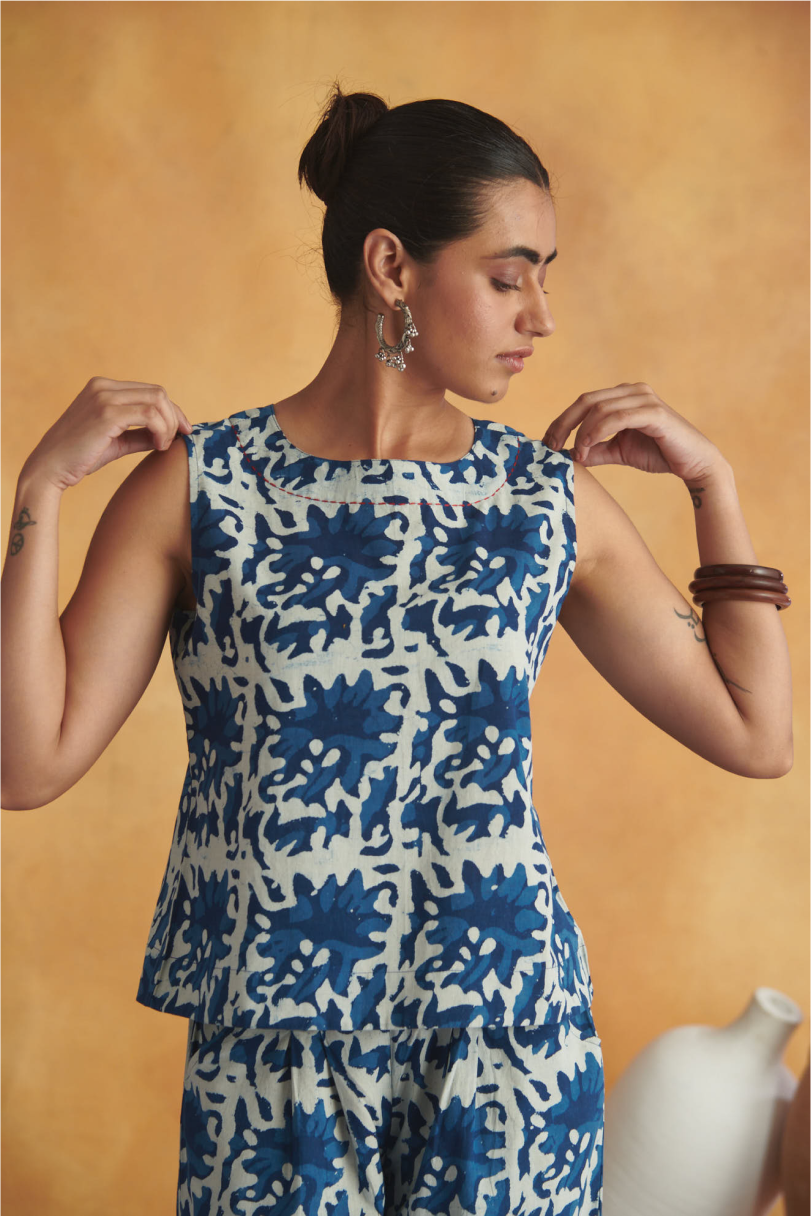 Inayat Lounge Set - Indigo