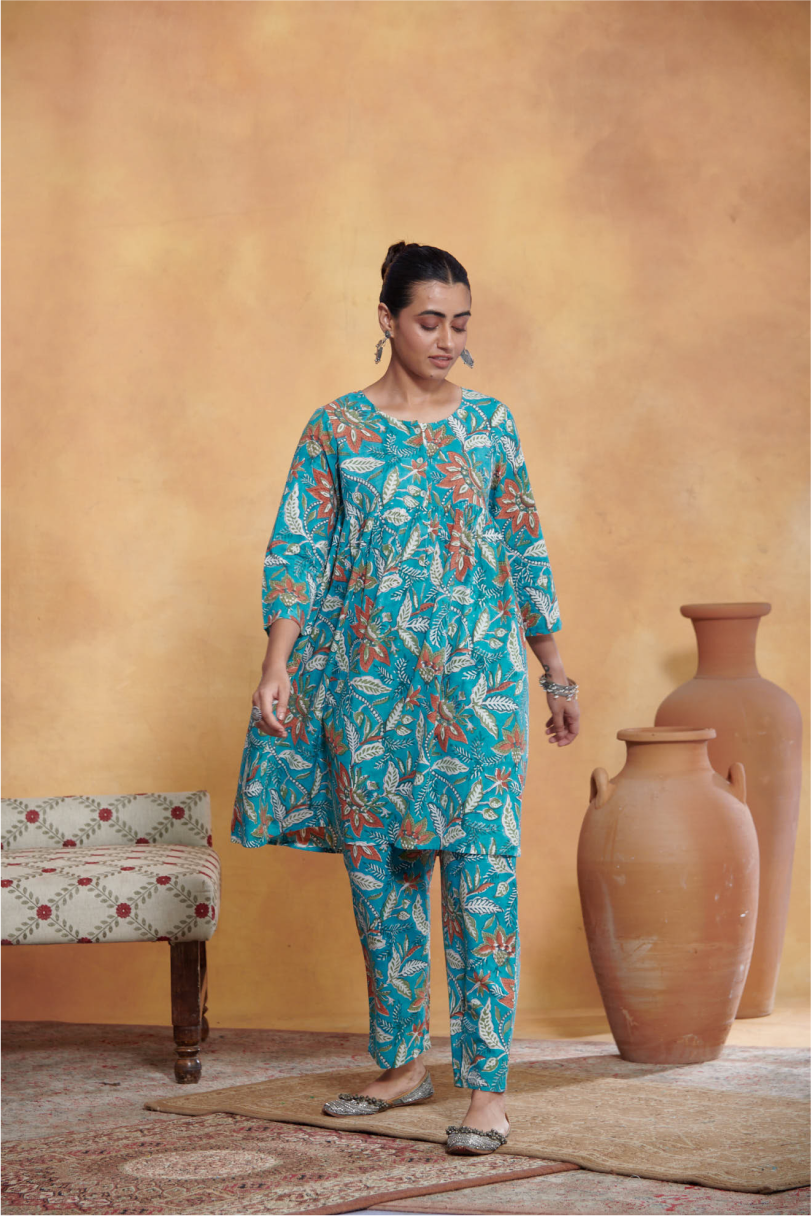 Mannat Kurta Set - Ramagreen